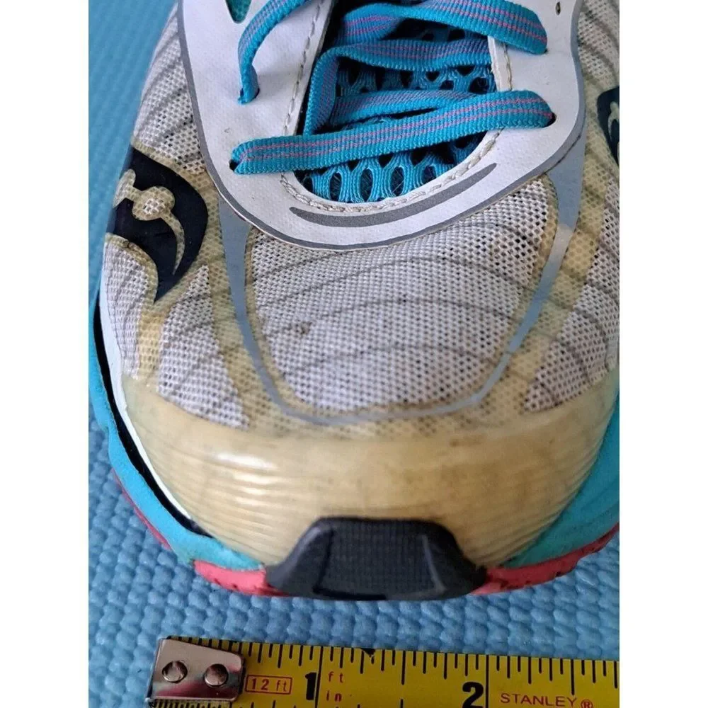 Saucony Cortana 3 Running Shoes White Blue‎ Pink Women’s Size 7.5